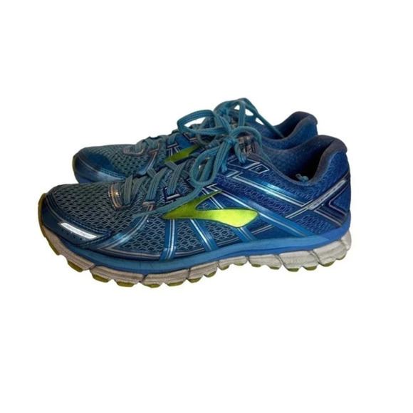 Brooks‎ GTS 17 blue & green running sneaker size 9.5 - Picture 1 of 8